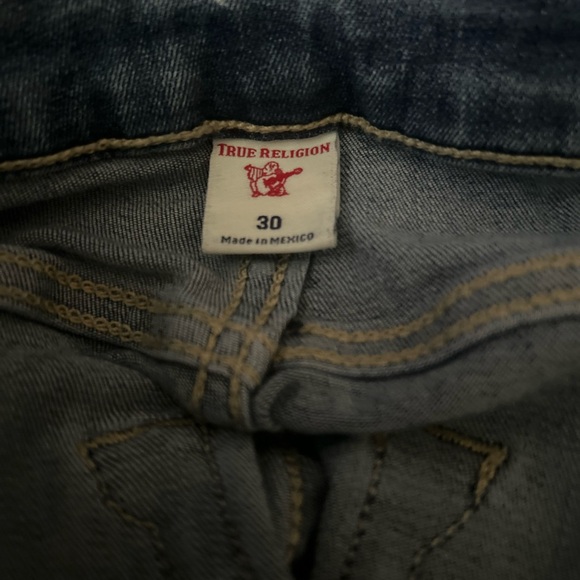 True Religion Blue Straight Leg Jeans - Picture 3 of 8